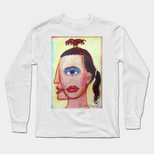 Series of paintings, woman's head Long Sleeve T-Shirt